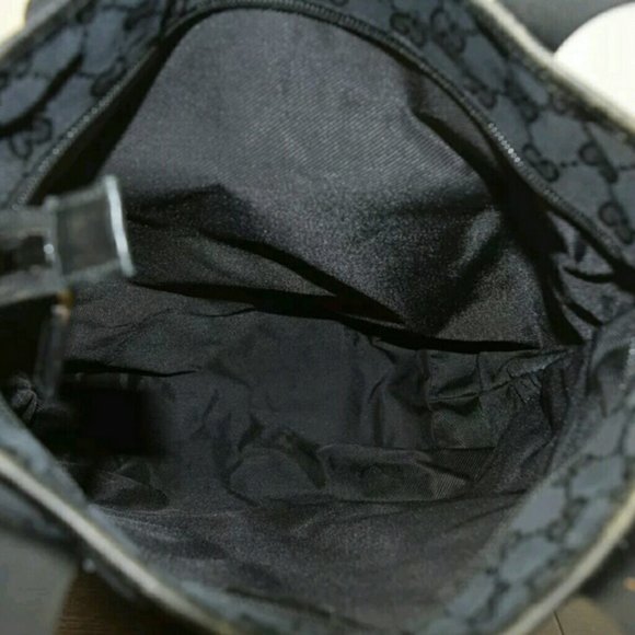 Gucci Monogram Gg Nylon Pocket Shopper Bla… - Picture 5 of 12